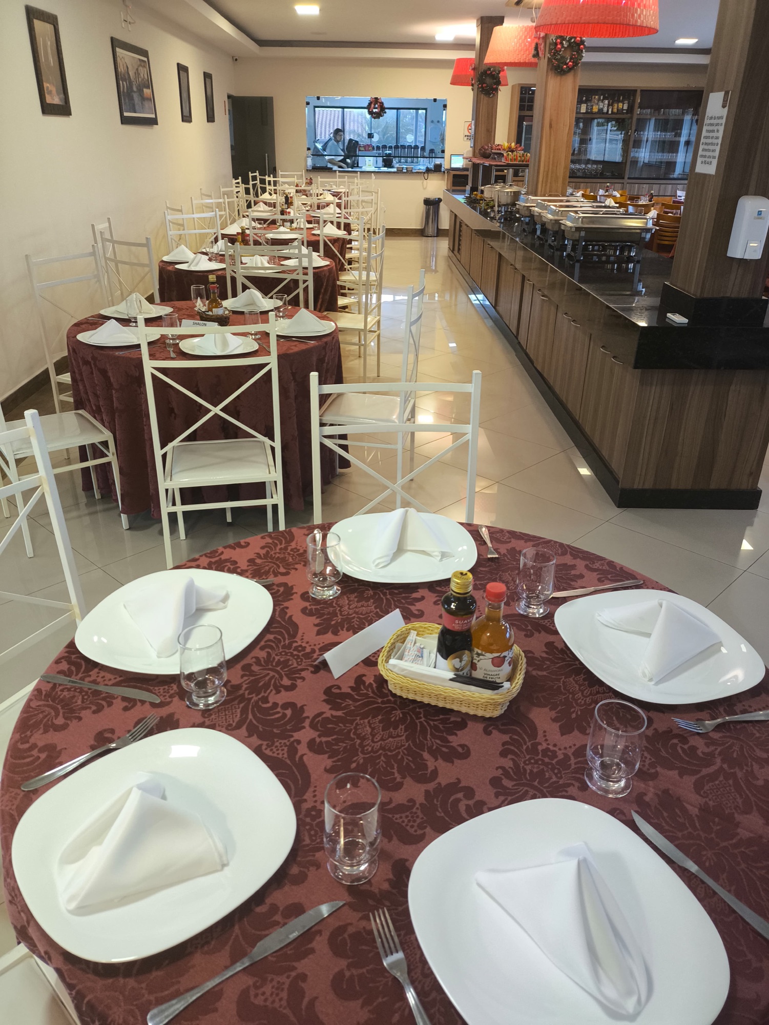 Mesa posta para a celebração